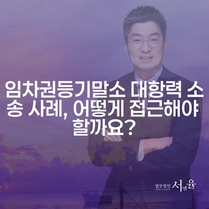 임차권등기말소 대항력 소송 사례, 어떻게 접근해야 할까요?